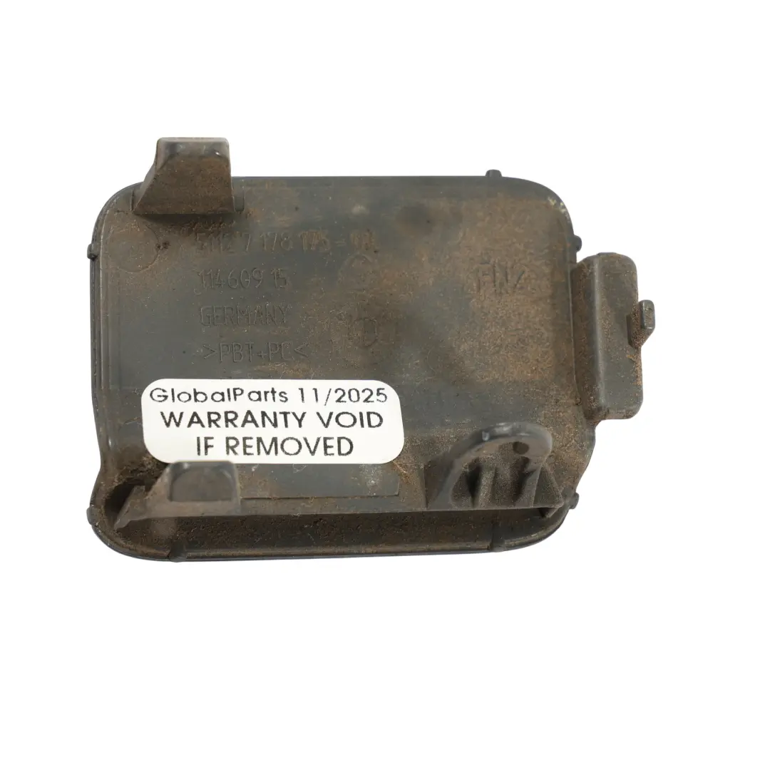 BMW E60 LCI Heckstoßstangenklappe Mit Abschleppöse Saphirschwarz - 475 7178175 - SKU 0422362-BS - Teilenummer 0422362