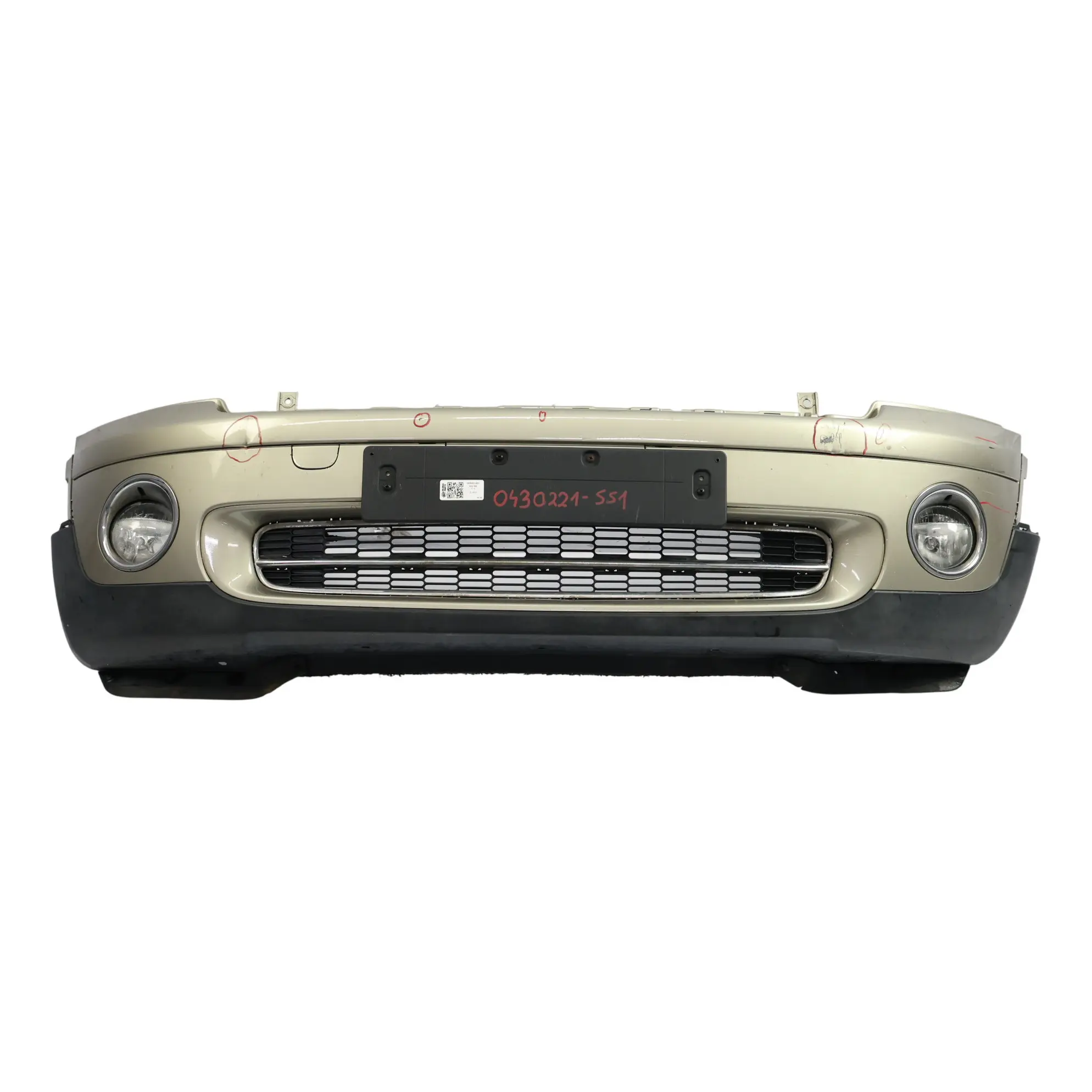 Mini R55 R56 Parachoques Delantero Completo Embellecedor Sparkling Silver - A60