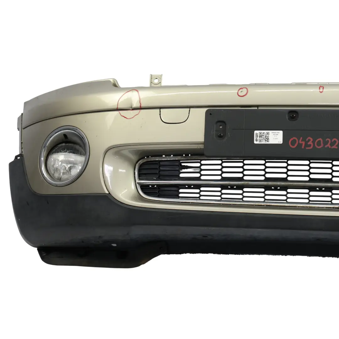 Mini R55 R56 Frontstoßstange Komplett Zierleiste Sparkling Silver Metallic - A60 - SKU 0430221-SS1 - Teilenummer 0430221