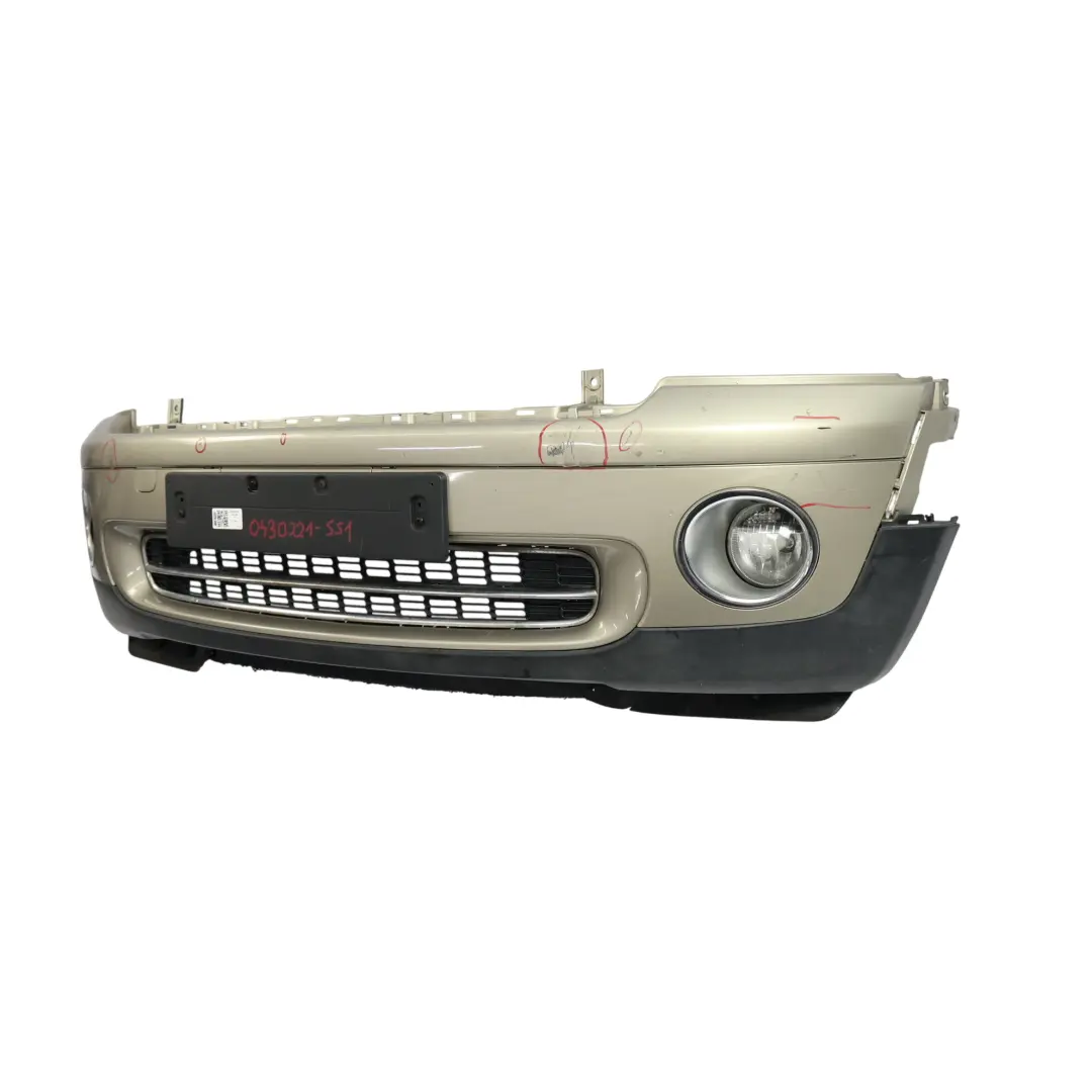Mini R55 R56 Front Bumper Complete Trim Panel Sparkling Silver Metallic - A60 - SKU 0430221-SS1 - Part number 0430221