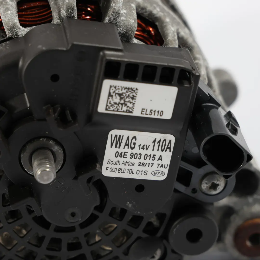 Volkswagen Polo 6R Audi A1 8X Alternatore Generatore 14V 110A - SKU 04E903015A - Numero di parte 04E903015A