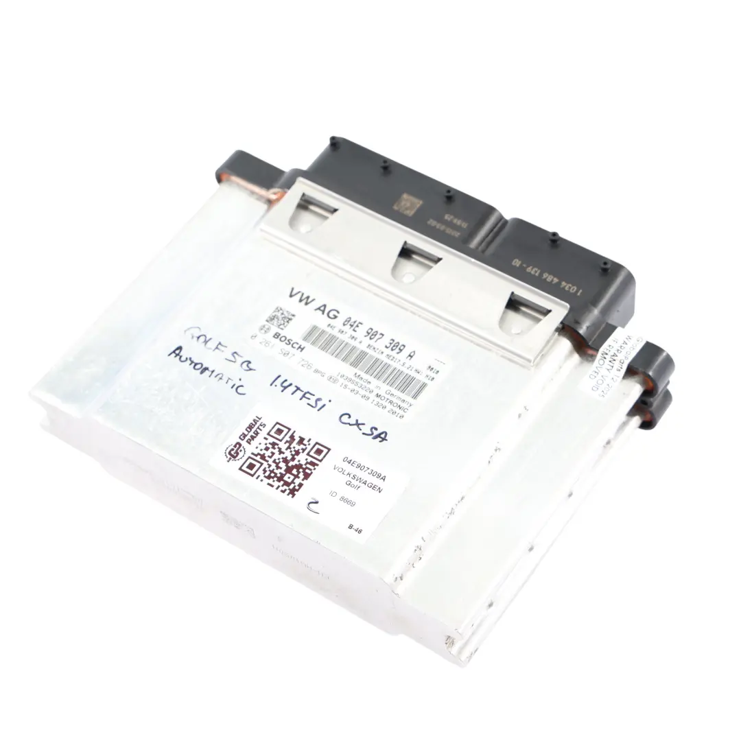 Volkswagen Golf Mk7 1.4 TSI CXSA Motorsteuergerät ECU Automatik - SKU 04E907309A - Teilenummer 04E907309A