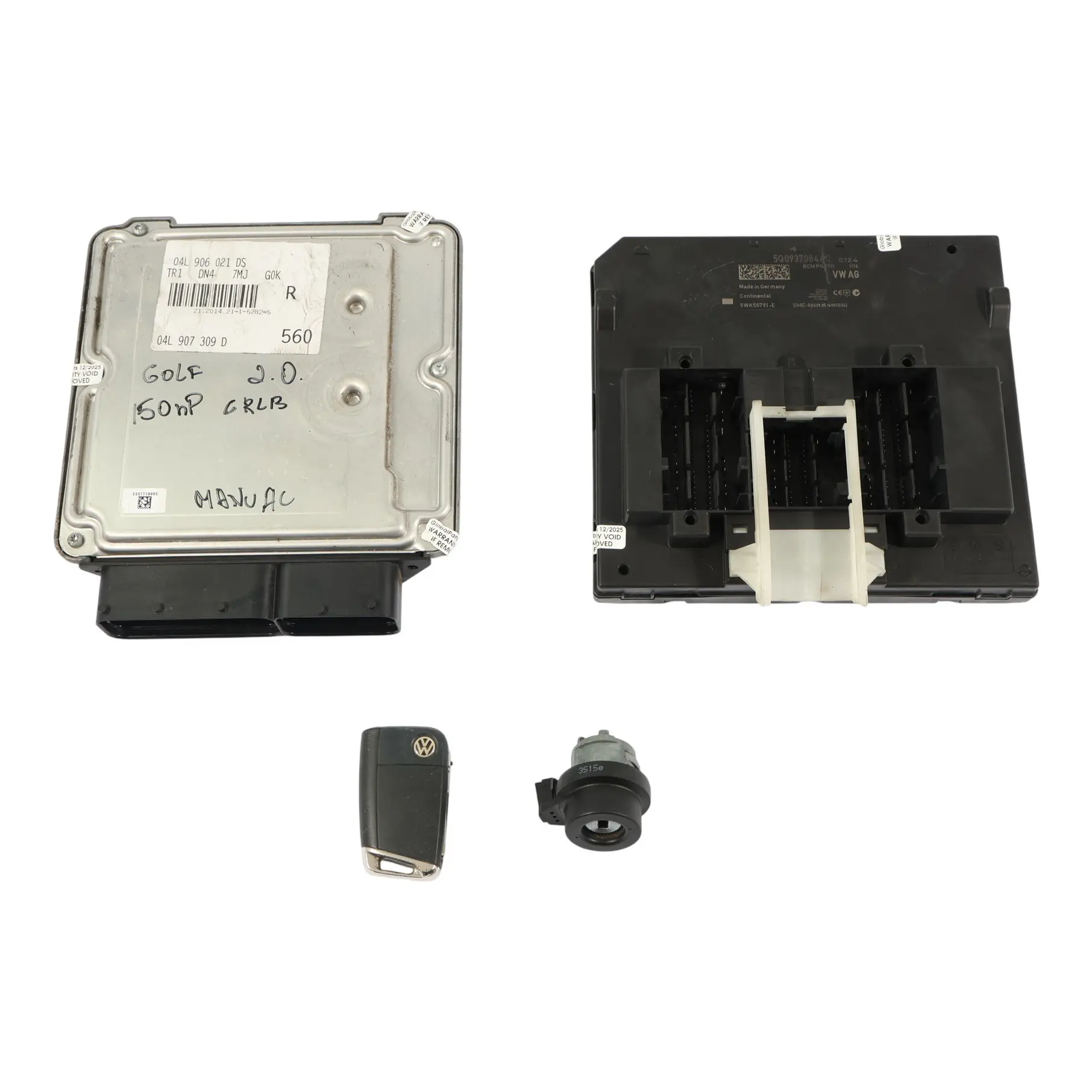 VW Golf VII 5G 2.0 TDI CRLB 150HP Motor Steuer Gerät ECU Kit 04L907309D Manual