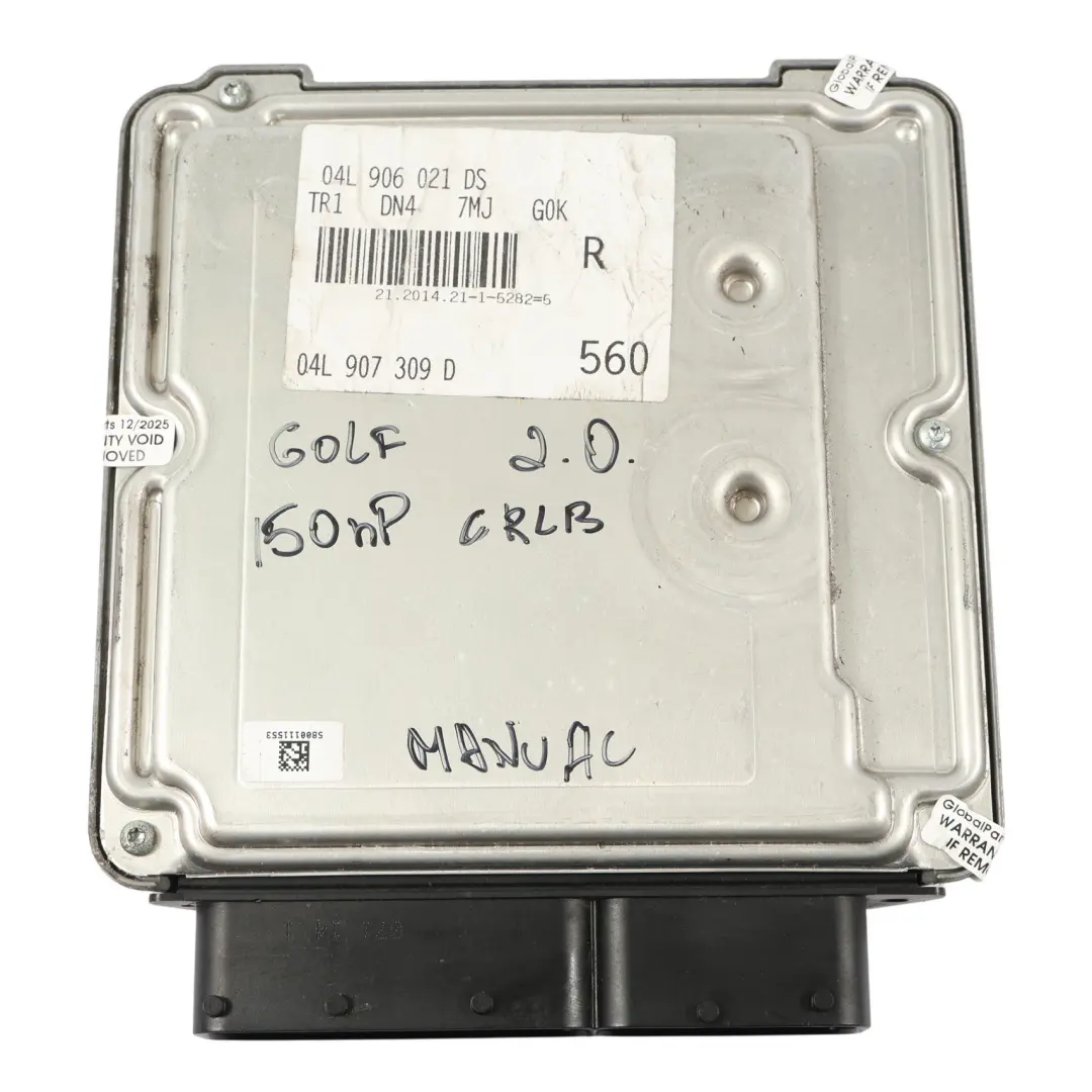 VW Golf VII 5G 2.0 TDI CRLB 150HP Engine Control Unit ECU Kit Manual - SKU 04L907309D-2 - Part number 04L907309D