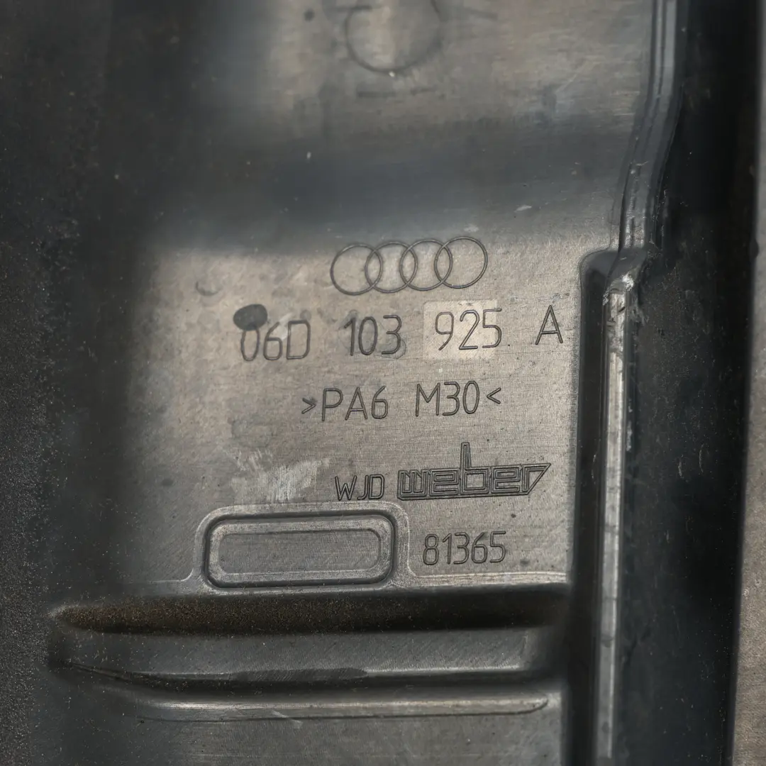 Audi A4 B7 Silnik Benzynowy Panel Osłony Górnej 2.0 FSI - SKU 06D103925A - Numer Części 06D103925A