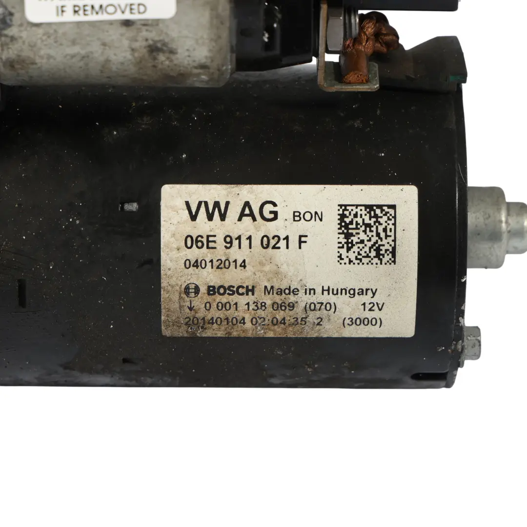 Démarreur Pour Moteur Essence 3.0 TFSI pour Audi A5 8T A6 C7 à propos du numéro de pièce 06E911021F Audi A5 8T A6 C7 Démarreur Pour Moteur Essence 3.0 TFSI - SKU 06E911021F - Numéro de pièce 06E911021F