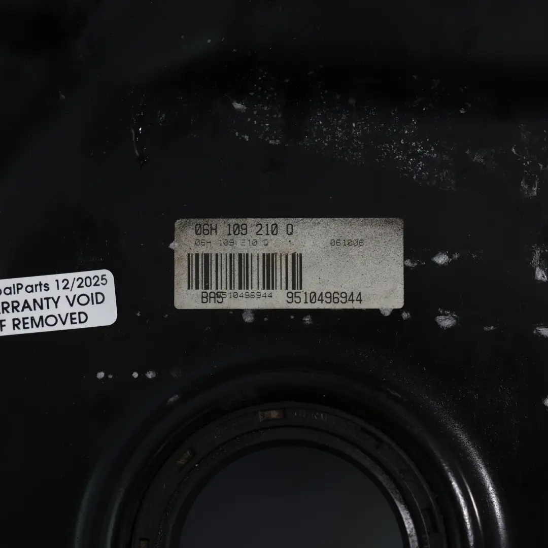 Audi A5 8F Cache De Chaîne De Distribution Moteur 2.0 TFSI Essence - SKU 06H109210Q - Numéro de pièce 06H109210Q