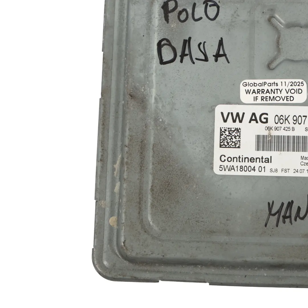 Volkswagen Polo GTI 6R 1.8 TSI DAJA 192HP Engine ECU Kit BCM + Key - SKU 06K907425B-17 - Part number 06K907425B