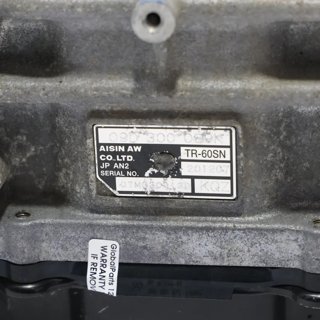 VW Touareg 7L Audi Q7 3.0 TDI 4X4 Automatic Gearbox KQZ WARRANTY - SKU 09D300039KX - Part number 09D300039KX