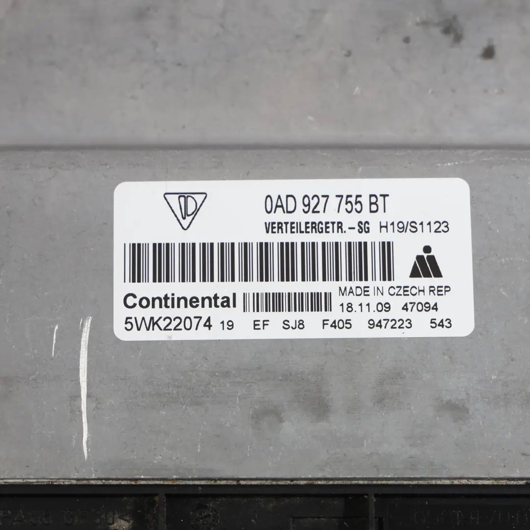 Porsche Cayenne 9PA Module De Commande De Boîte De Vitesses ECU - SKU 0AD927755BT - Numéro de pièce 0AD927755BT