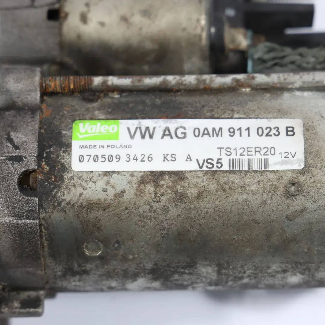 Mk3 Starter Motor DSG Gearbox 1.4 TSI CAVD to Volkswagen Scirocco with Part number 0AM911023B Volkswagen Scirocco Mk3 Starter Motor DSG Gearbox 1.4 TSI CAVD - SKU 0AM911023B - Part number 0AM911023B