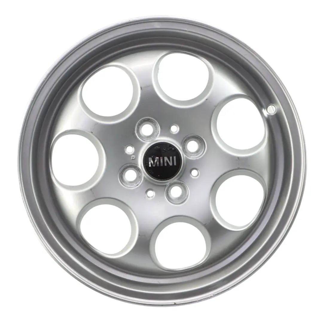 Cerchio In Lega Argento 15" ET:45 5,5J 7 Fori 81 per Mini Cooper One R50 R56 con numero di parte 1512458 Mini Cooper One R50 R56 Cerchio In Lega Argento 15" ET:45 5,5J 7 Fori 81 - SKU 1512458-10 - Numero di parte 1512458