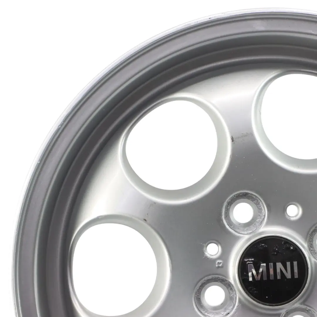 Felga Aluminiowa Srebrna 15" ET:45 5,5J do Mini Cooper One R50 R56 o numerze 1512458 Mini Cooper One R50 R56 Felga Aluminiowa Srebrna 15" ET:45 5,5J - SKU 1512458-10 - Numer Części 1512458