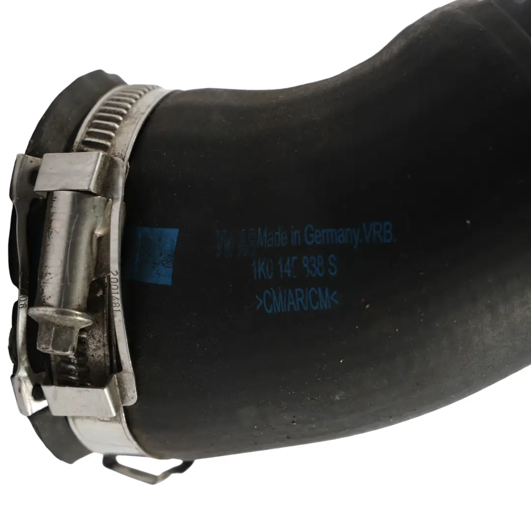 Intake Hose Pipe Air Charge to Audi A3 8P TT 8J 2.0 TFSI Intercooler with Part number 1K0145838S Audi A3 8P TT 8J 2.0 TFSI Intercooler Intake Hose Pipe Air Charge - SKU 1K0145838S - Part number 1K0145838S
