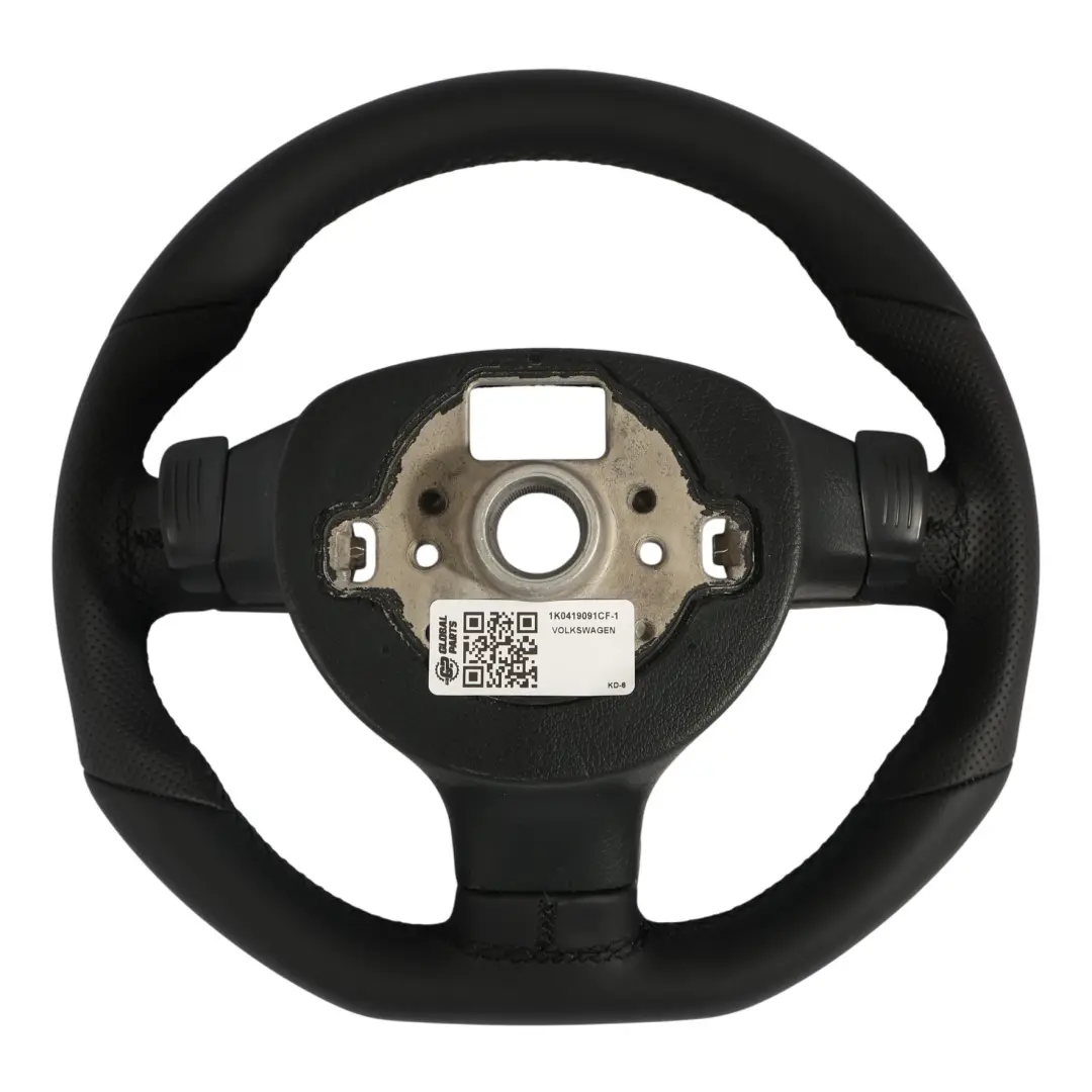 MK5 GTI Volante NUOVO In Pelle Nera Fondo Piatto per Volkswagen Golf con numero di parte 1K0419091CF Volkswagen Golf MK5 GTI Volante NUOVO In Pelle Nera Fondo Piatto - SKU 1K0419091CF-1 - Numero di parte 1K0419091CF