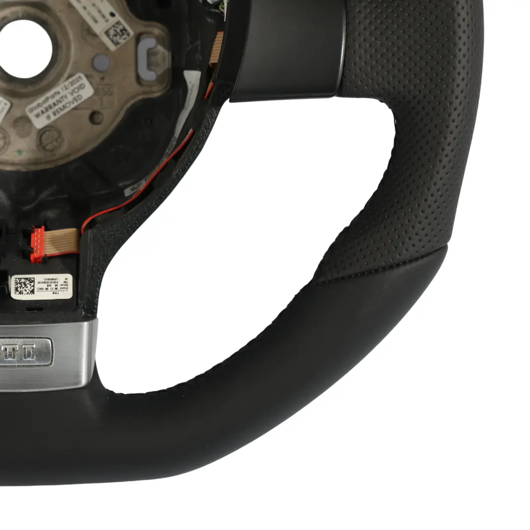 Volkswagen Golf MK5 GTI Volante NUOVO In Pelle Nera Fondo Piatto - SKU 1K0419091CF-1 - Numero di parte 1K0419091CF