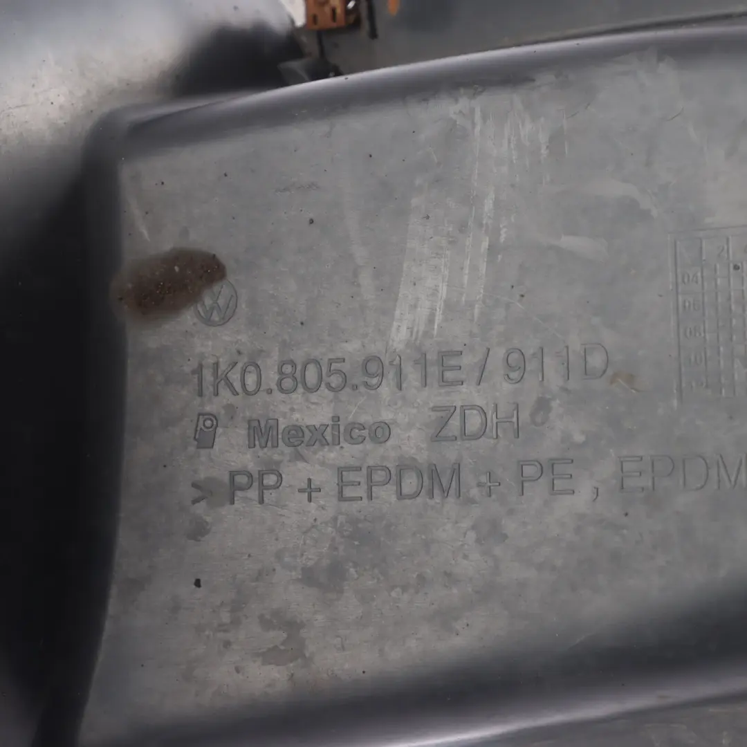 1K Wheel Arch Cover Splash Housing Front Lower Left N/S to VW Golf V with Part number 1K0805911E VW Golf V 1K Wheel Arch Cover Splash Housing Front Lower Left N/S - SKU 1K0805911E - Part number 1K0805911E