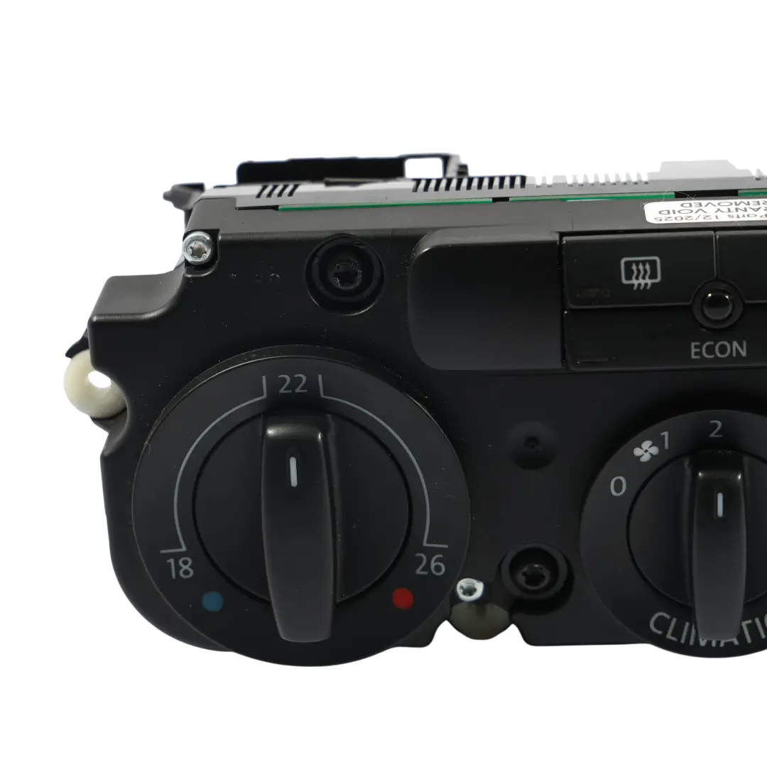 Mk5 Heater Climate Control A/C Unit Switch Panel to Volkswagen VW Golf with Part number 1K0820047JD Volkswagen VW Golf Mk5 Heater Climate Control A/C Unit Switch Panel - SKU 1K0820047JD - Part number 1K0820047JD