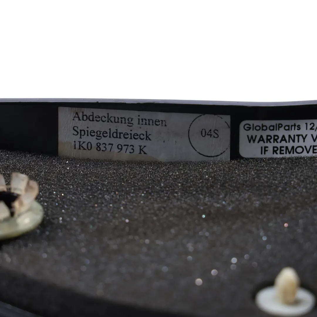 VW Golf 5 Hochtöner Lautsprecher Dreieck Abdeckung Vorne Links - SKU 1K0837973K - Teilenummer 1K0837973K