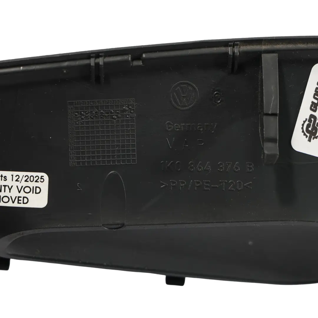 Volkswagen VW Golf 5 Consola Central Embellecedor Panel Derecho - SKU 1K0864376B - Número de pieza 1K0864376B