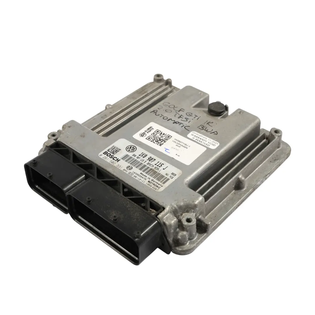 1K V 2.0 TFSI BWA 200HP Unità Motore ECU Automatico per Volkswagen Golf con numero di parte 1K0907115J Volkswagen Golf 1K V 2.0 TFSI BWA 200HP Unità Motore ECU Automatico - SKU 1K0907115J-1 - Numero di parte 1K0907115J