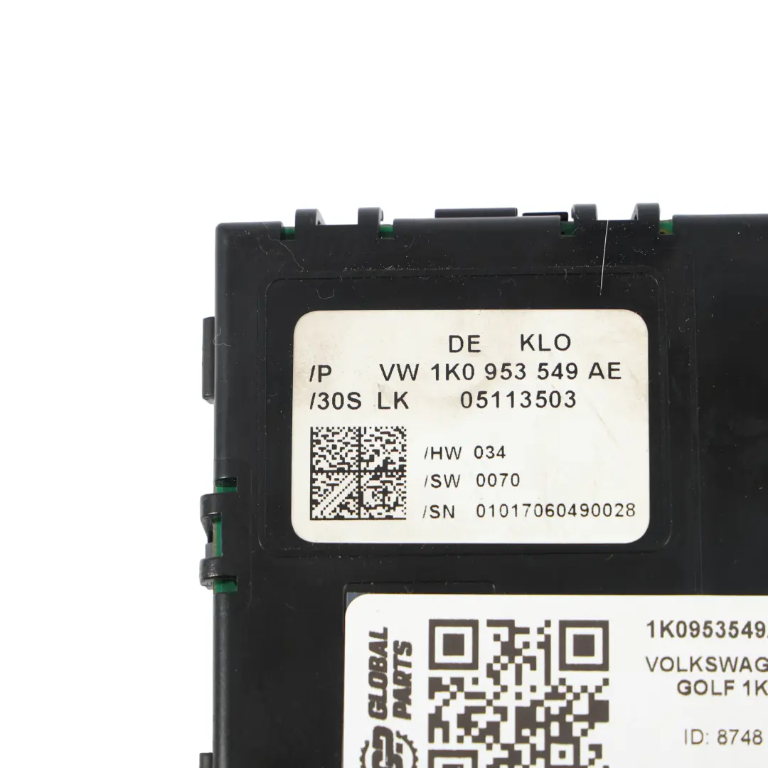 Mk5 Steering Angle Steering Wheel Column Control Module ECU to VW Golf with Part number 1K0953549AE VW Golf Mk5 Steering Angle Steering Wheel Column Control Module ECU - SKU 1K0953549AE - Part number 1K0953549AE