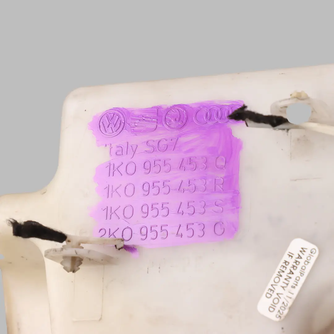 Mk2 Windscreen Windshield Washer Fluid Tank Reservoir to Seat Leon with Part number 1K0955453S Seat Leon Mk2 Windscreen Windshield Washer Fluid Tank Reservoir - SKU 1K0955453S-4 - Part number 1K0955453S