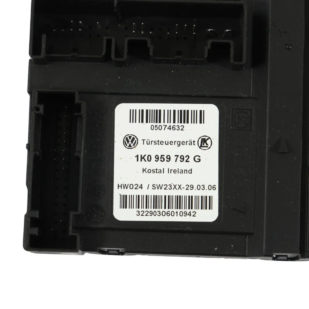 Volkswagen Golf 1K Mk5 Modulo Motore Alzacristalli Anteriore Destro - SKU 1K0959792G - Numero di parte 1K0959792G