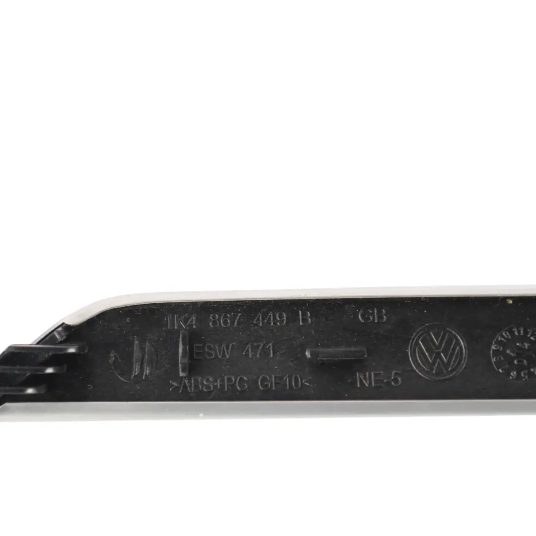 Mk5 Striscia Portiera Posteriore Modanatura Sinistra Cromo per VW Golf con numero di parte 1K4867449B VW Golf Mk5 Striscia Portiera Posteriore Modanatura Sinistra Cromo - SKU 1K4867449B - Numero di parte 1K4867449B