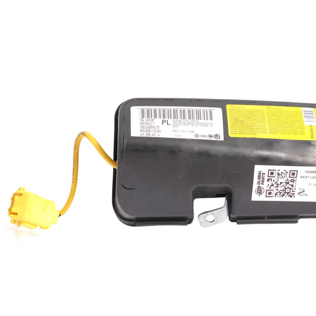 1P Audi A3 8P Rear Seat Bench Bolster Air Module Left N/S to Seat Leon with Part number 1K4880441A Seat Leon 1P Audi A3 8P Rear Seat Bench Bolster Air Module Left N/S - SKU 1K4880441A - Part number 1K4880441A