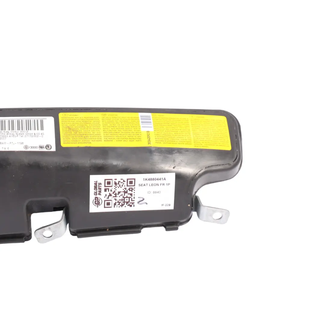 1P Audi A3 8P Rear Seat Bench Bolster Air Module Left N/S to Seat Leon with Part number 1K4880441A Seat Leon 1P Audi A3 8P Rear Seat Bench Bolster Air Module Left N/S - SKU 1K4880441A - Part number 1K4880441A