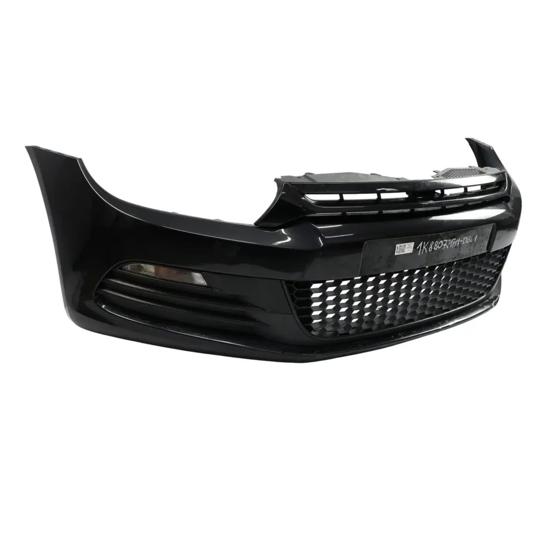 Volkswagen VW Scirocco Mk3 Front Bumper Trim Panel Covering Deep Black - C9X - SKU 1K8807217M-DBL1 - Part number 1K8807217M