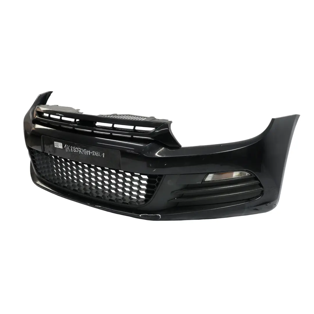 Volkswagen VW Scirocco Mk3 Front Bumper Trim Panel Covering Deep Black - C9X - SKU 1K8807217M-DBL1 - Part number 1K8807217M