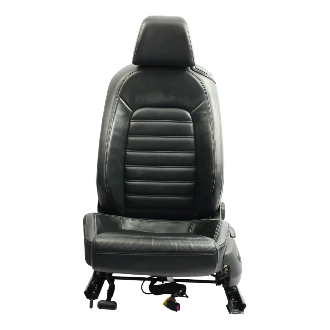 Volkswagen Scirocco Mk3 3 Door Front Seat Heated Leather Black Left N/S - SKU 1K8881805AT-1 - Part number 1K8881805AT