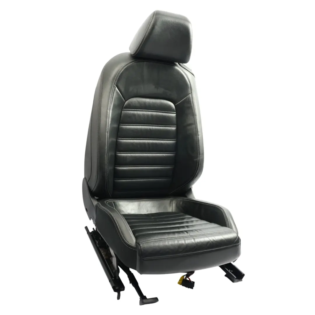 Volkswagen Scirocco Mk3 3 Door Front Seat Heated Leather Black Left N/S - SKU 1K8881805AT-1 - Part number 1K8881805AT
