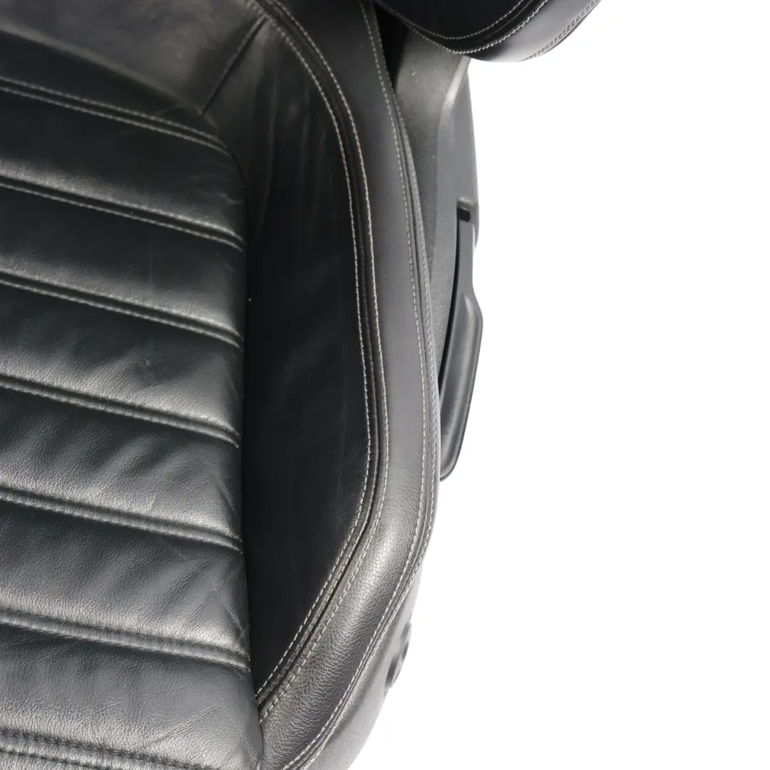 Volkswagen Scirocco Mk3 3-Drzwiowy Przedni Fotel Grzany Skóra Czarny Lewy - SKU 1K8881805AT-1 - Numer Części 1K8881805AT