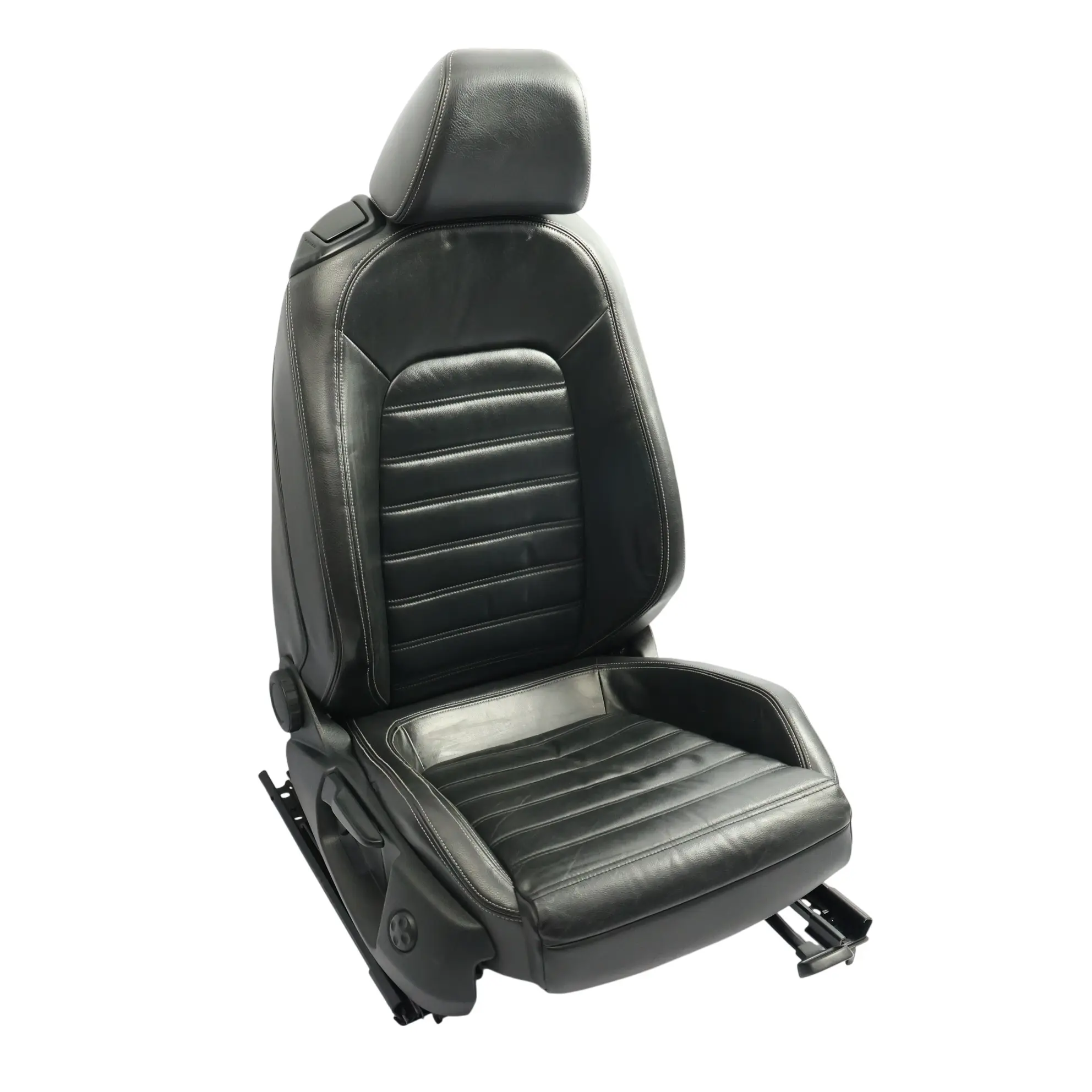 Volkswagen Scirocco Mk3 3 Door Front Seat Heated Leather Black Grey Right O/S