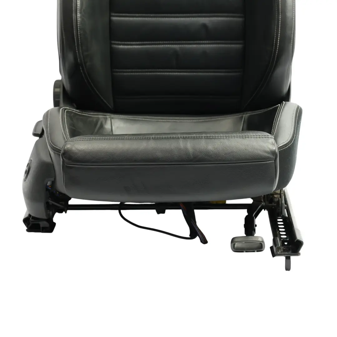 Volkswagen Scirocco Mk3 3 Door Front Seat Heated Leather Black Grey Right O/S - SKU 1K8881806AS-1 - Part number 1K8881806AS