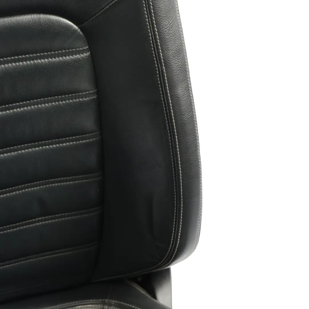 Volkswagen Scirocco Mk3 3 Türer Vordersitz Beheizt Rechts Leder Schwarz Grau - SKU 1K8881806AS-1 - Teilenummer 1K8881806AS