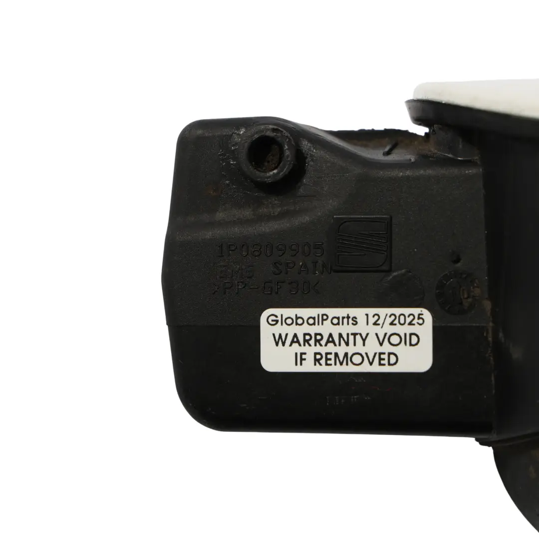 Seat Leon 1P MK2 Kraftstoff Tank Klappe Abdeckung Candy Weiß - B9A F9E 1P0809905 - SKU 1P0809905A-CAN - Teilenummer 1P0809905A