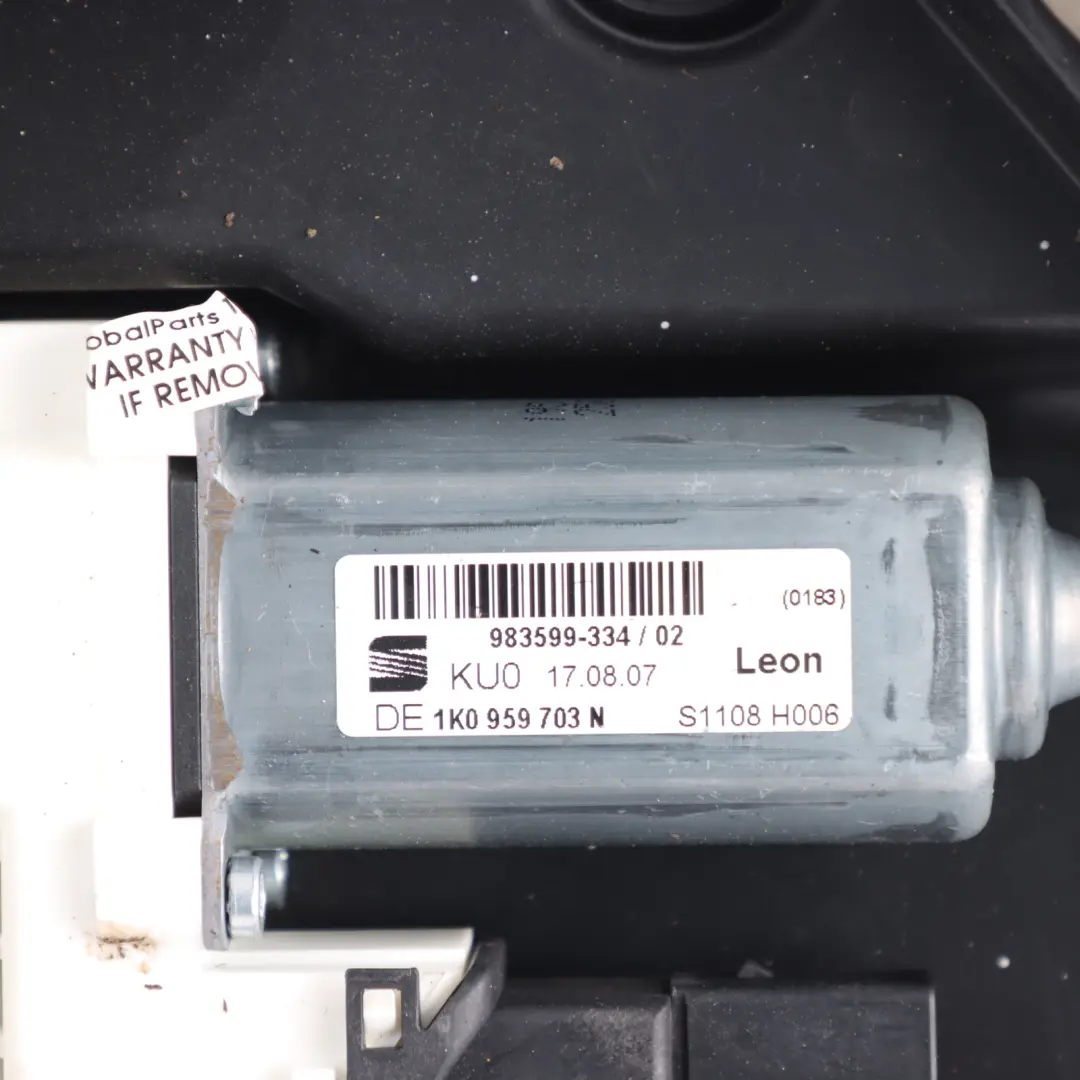 Seat Leon Mk2 1P Rear Window Lifter Regulator Mechanism Left N/S 1P0839401B - SKU 1P0839461B - Part number 1P0839461B
