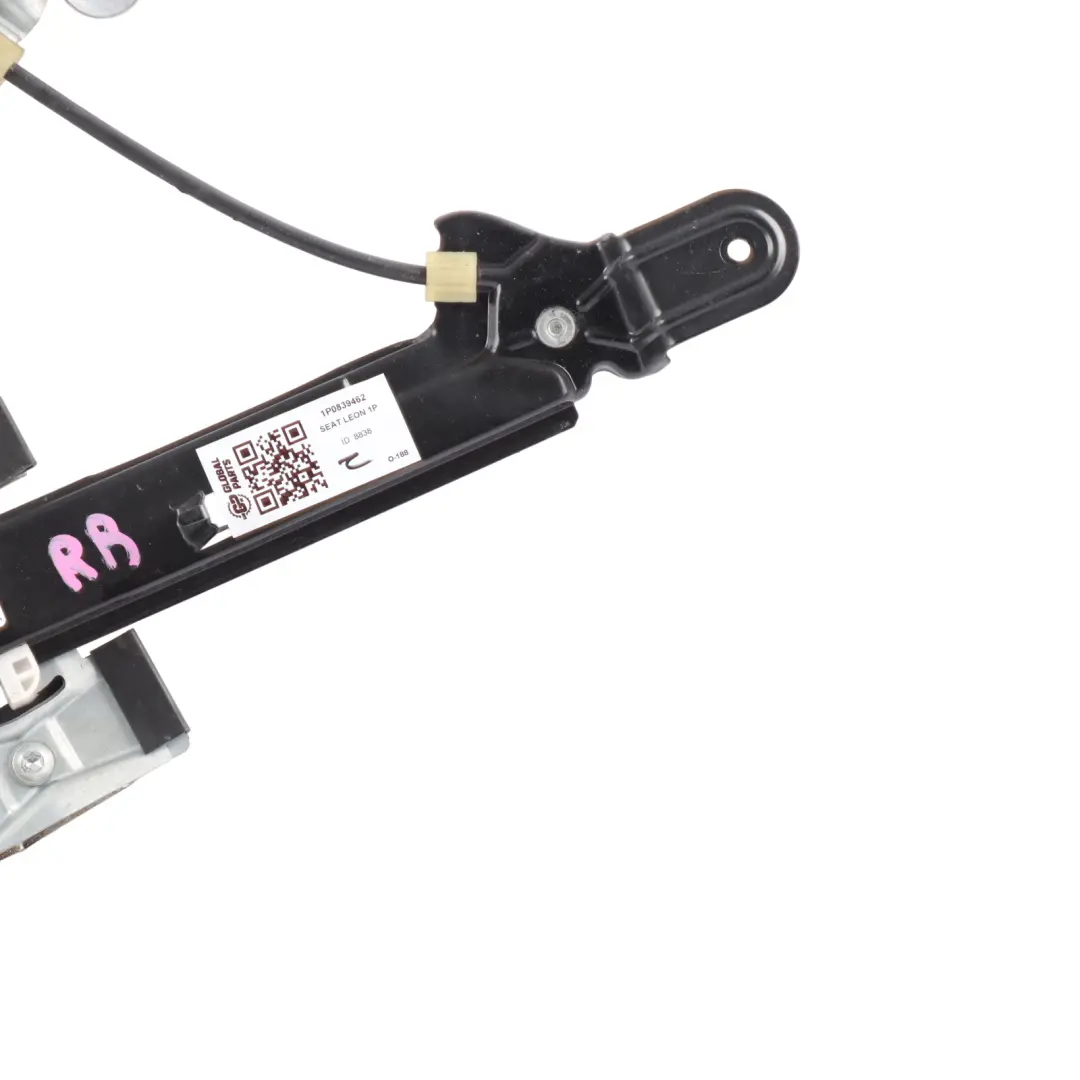 Seat Leon Mk2 1P Window Lifter Regulator Mechanism Rear Right O/S - SKU 1P0839462 - Part number 1P0839462