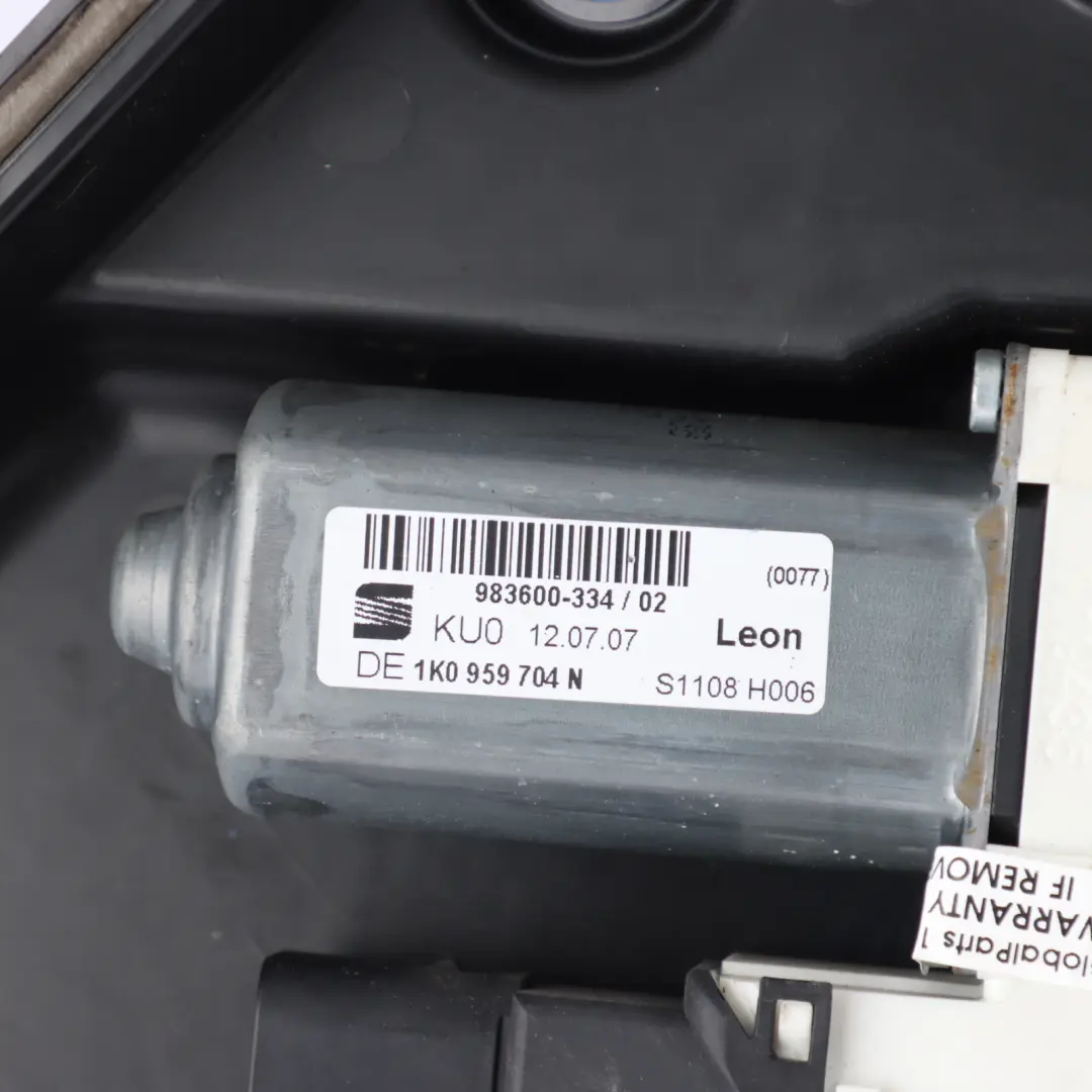 Mk2 1P Rear Window Lifter Regulator Mechanism Right O/S 1P0839402B to Seat Leon with Part number 1P0839462B Seat Leon Mk2 1P Rear Window Lifter Regulator Mechanism Right O/S 1P0839402B - SKU 1P0839462B - Part number 1P0839462B