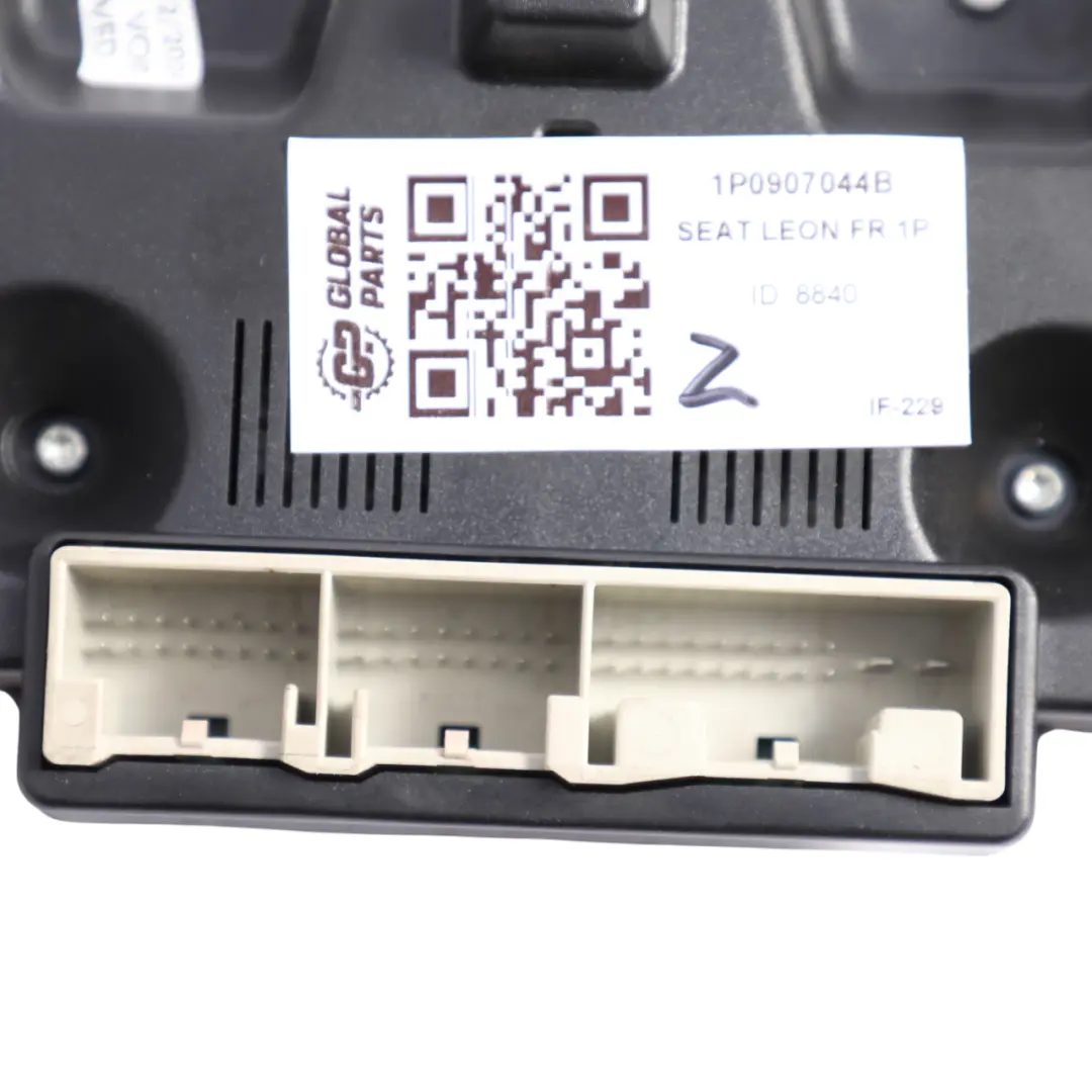 1P Air Conditioning Climate Control Heater Panel Black to Seat Leon with Part number 1P0907044B Seat Leon 1P Air Conditioning Climate Control Heater Panel Black - SKU 1P0907044B - Part number 1P0907044B
