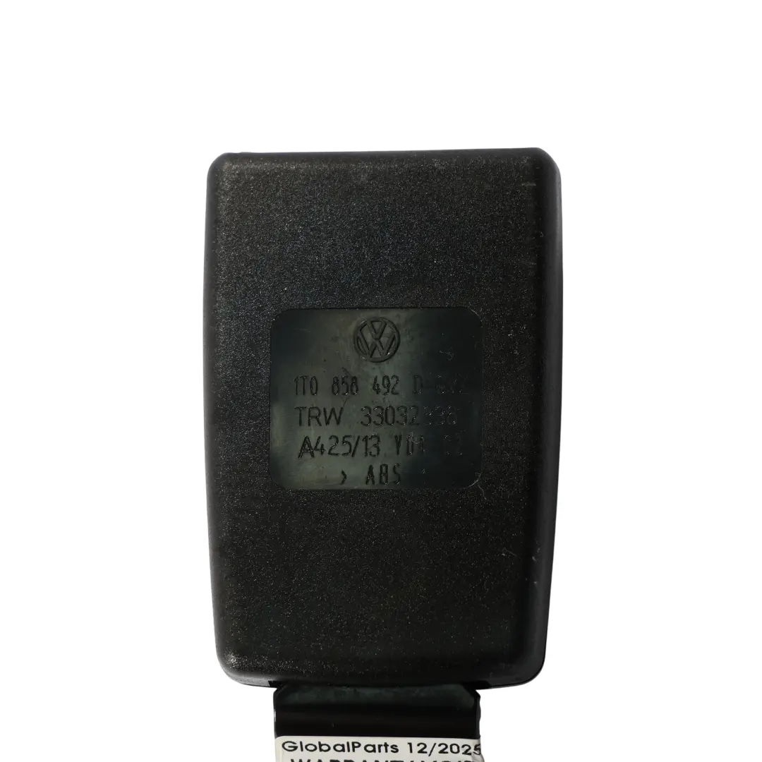 Belt Buckle Latch Inner Rear Right O/S to VW Volkswagen Touran 1T Seat with Part number 1T0858492D VW Volkswagen Touran 1T Seat Belt Buckle Latch Inner Rear Right O/S - SKU 1T0858492D - Part number 1T0858492D