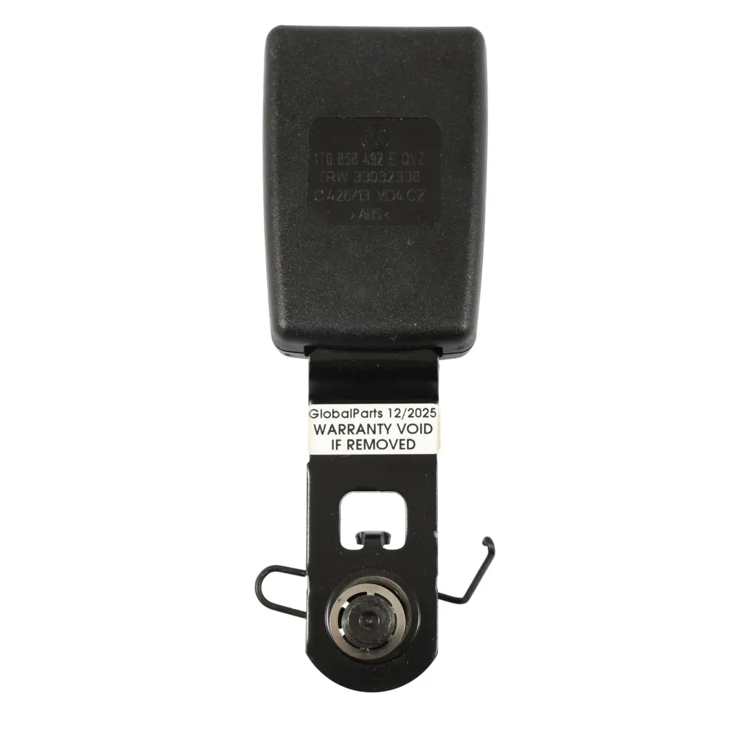 Volkswagen Touran 1T Seat Belt Seatbelt Buckle Latch Rear Right O/S - SKU 1T0858492E - Part number 1T0858492E