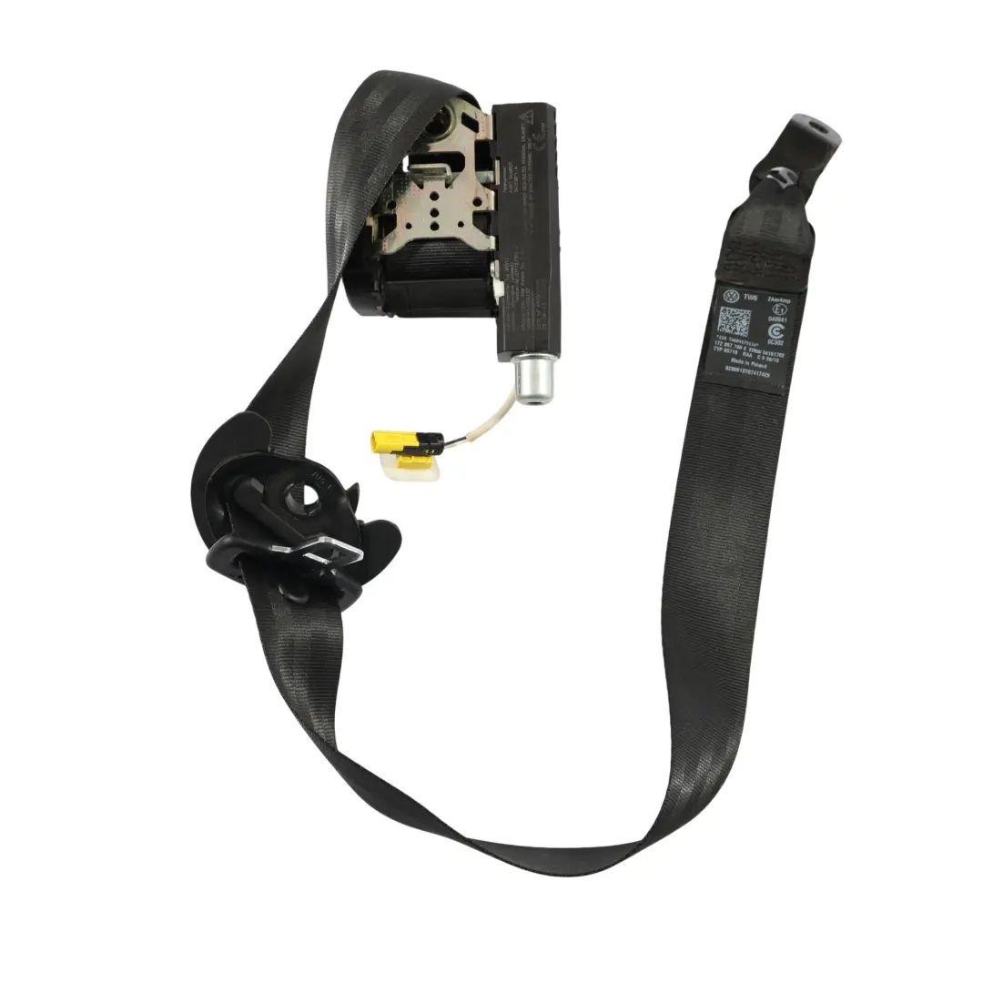 Front Seat Belt Upper Right O/S Driver Side to VW Volkswagen Touran 1T with Part number 1T2857706E VW Volkswagen Touran 1T Front Seat Belt Upper Right O/S Driver Side - SKU RHD-1T2857706E - Part number 1T2857706E