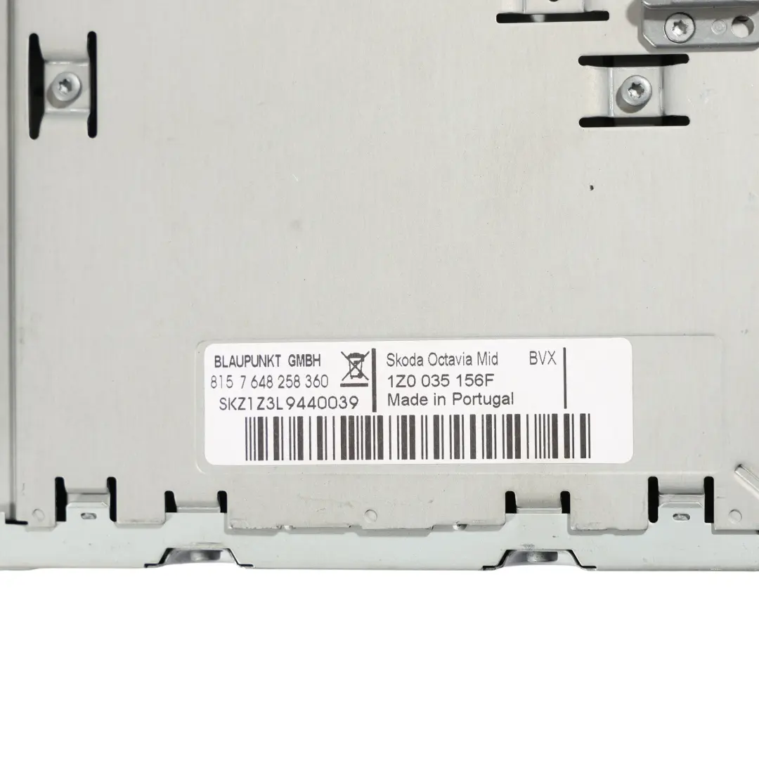 Skoda Octavia II Principale Multimediale Bolero Radio CD Lettore MP3 - SKU 1Z0035156F-1 - Numero di parte 1Z0035156F