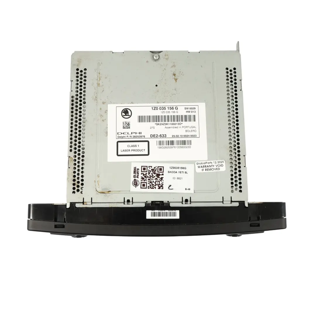 Multimedia Head Unit Bolero Radio CD MP3 Player to Skoda Yeti 5L with Part number 1Z0035156G Skoda Yeti 5L Multimedia Head Unit Bolero Radio CD MP3 Player - SKU 1Z0035156G - Part number 1Z0035156G