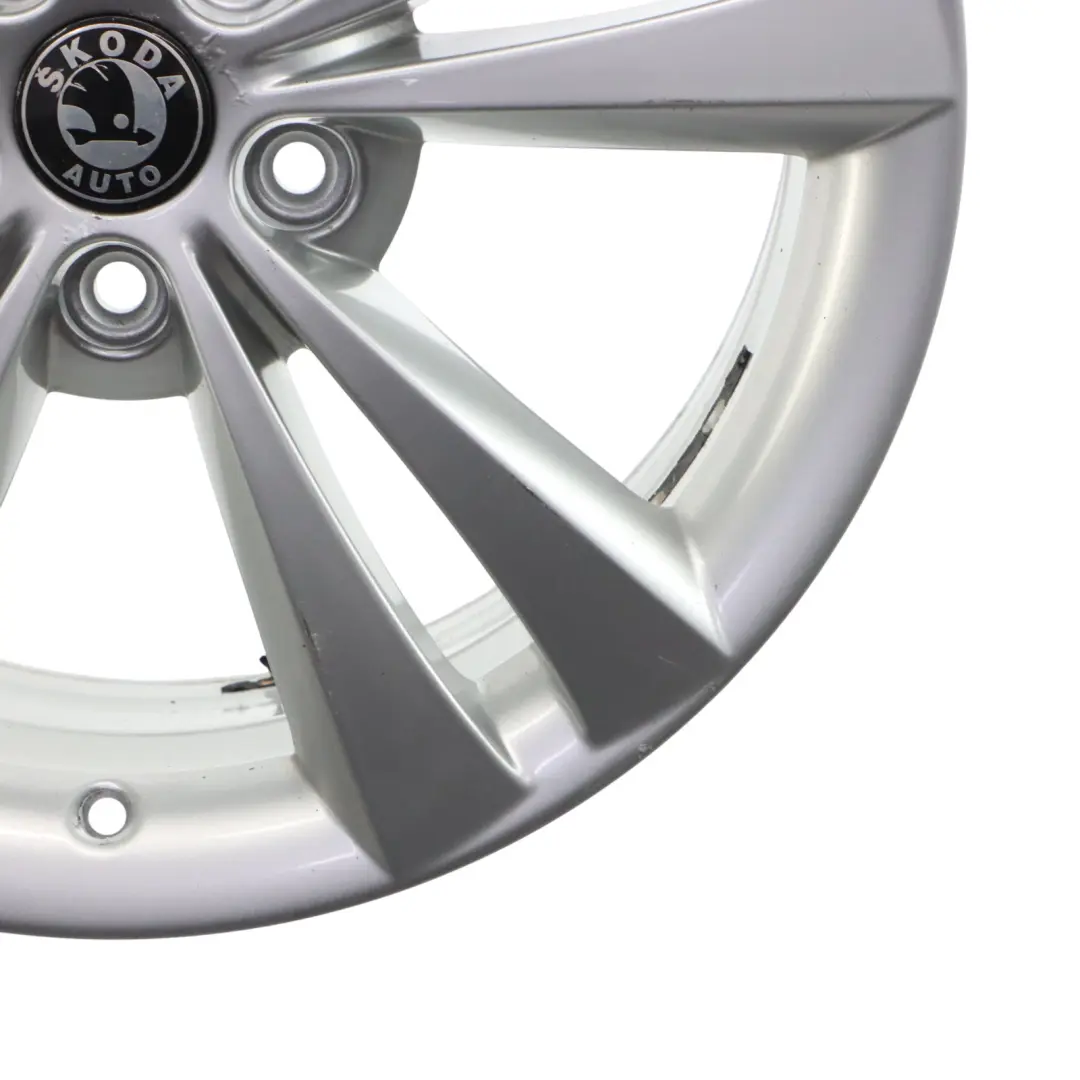 Skoda Octavia RS Mk2 Silver Wheel Alloy Rim 18" 7.5J ET:51 - SKU 1Z0601025AD-1 - Part number 1Z0601025AD